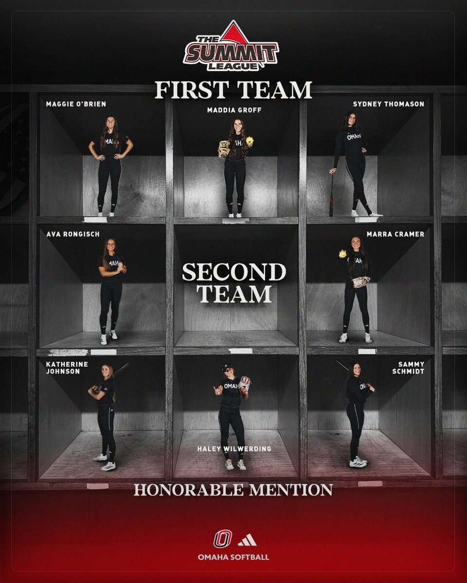 Omaha Softball (@omahasb) on Twitter photo 8๏ธโฃ. That's right. 8๏ธโฃ Mavericks earned <a href="/TheSummitLeague/">The Summit League</a> postseason honors๐ค๐
#GoMavs | #ReachTheSummit 8๏ธโฃ. That's right. 8๏ธโฃ Mavericks earned <a href="/TheSummitLeague/">The Summit League</a> postseason honors๐ค๐
#GoMavs | #ReachTheSummit