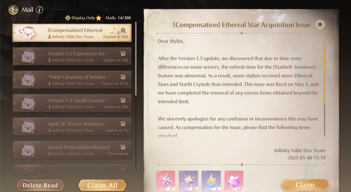 Infinity Nikki Update tweet media