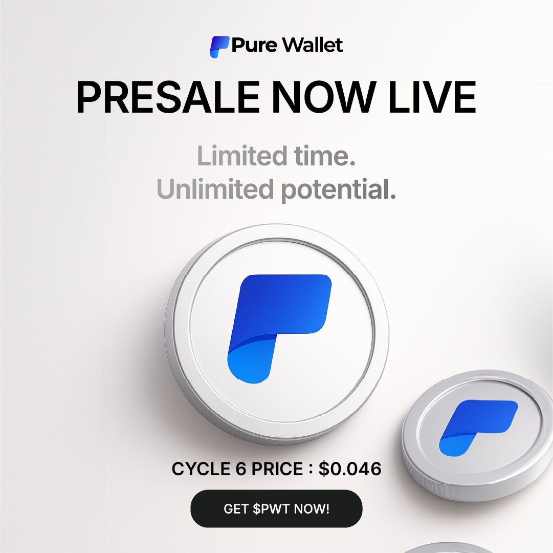PureWalletPlus's tweet image. Secure your $PWT tokens before it's too late!
MILITARY-GRADE SECURITY, ZERO GAS FEES, TRUE OWNERSHIP
👉 Join now: purewallet.ai