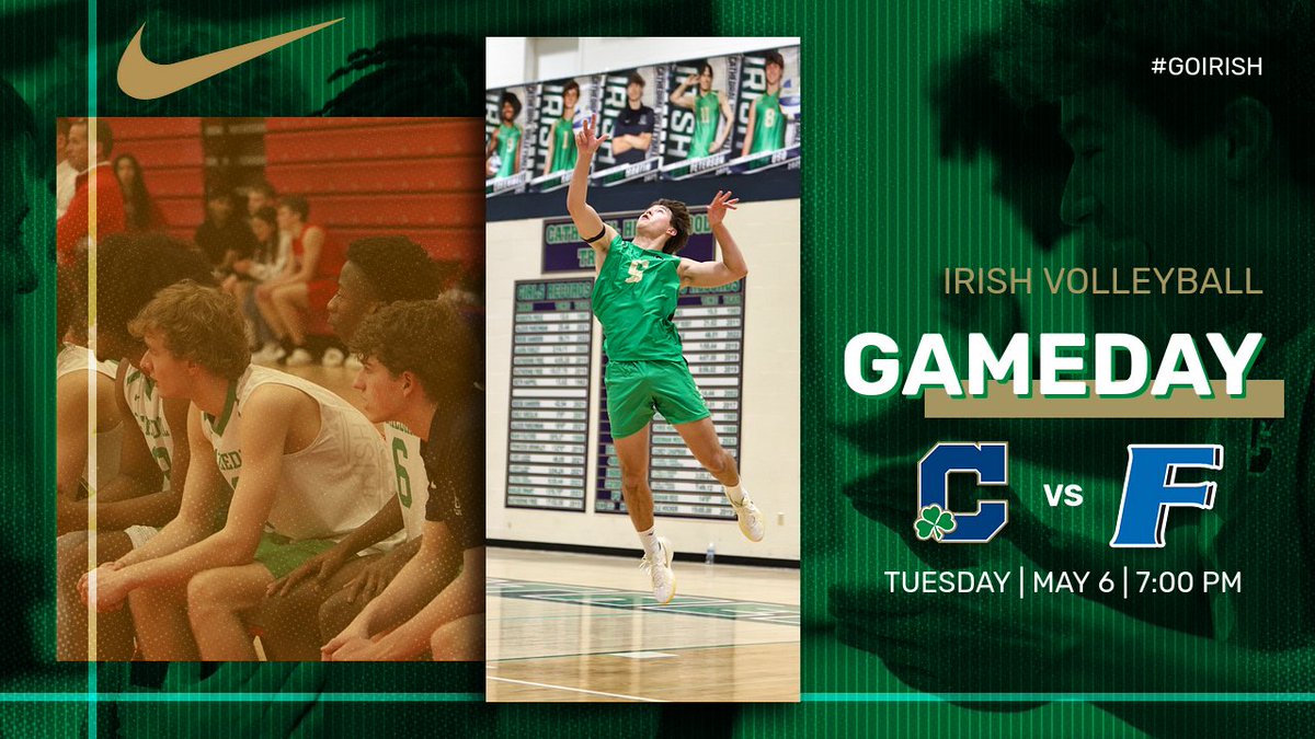 ☘️🏐 GAMEDAY ALERT! Cathedral's Boys Volleyball is set to face the Franklin Community Grizzly Cubs tonight at 7:00 PM! Let's show up strong and take home the victory! #GoIrish