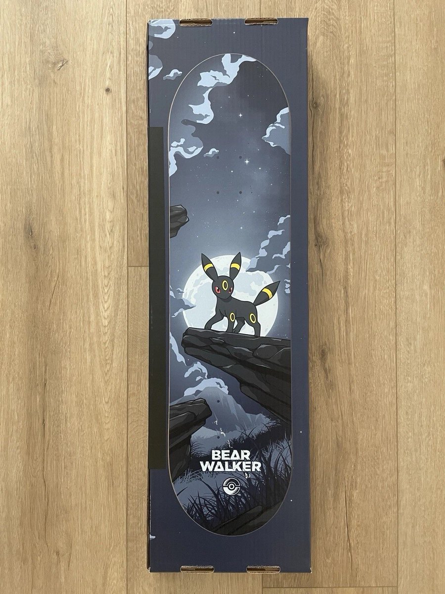prof_reckless's tweet image. Sniped this bad boy sealed with card at MSRP on eBay 🎯 🫰

Follow on Instagram instagram.com/professor_reck…

#pokemon #pokemoncenterxbearwalker #umbreon #pokemonskateboard