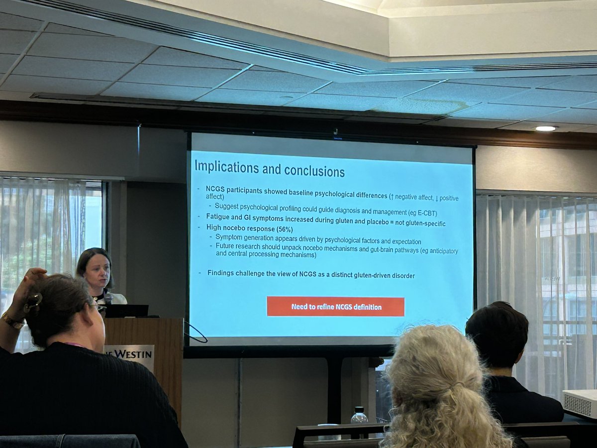 Nutritional Therapy for IBD (@ntforibd) on Twitter photo At the <a href="/RFDietNutrition/">RomeFoundation Diet-Nutrition</a> meeting, <a href="/jrbiesiekierski/">Jess Biesiekierski, PhD RNutr</a> presents a new randomized, single-blind, crossover trial on the acute effects of gluten on non-celiac gluten sensitivity
❌ mood ratings
❌ GI symptoms
❌ intestinal permeability
💡Psychological factors and patient expectations At the <a href="/RFDietNutrition/">RomeFoundation Diet-Nutrition</a> meeting, <a href="/jrbiesiekierski/">Jess Biesiekierski, PhD RNutr</a> presents a new randomized, single-blind, crossover trial on the acute effects of gluten on non-celiac gluten sensitivity
❌ mood ratings
❌ GI symptoms
❌ intestinal permeability
💡Psychological factors and patient expectations