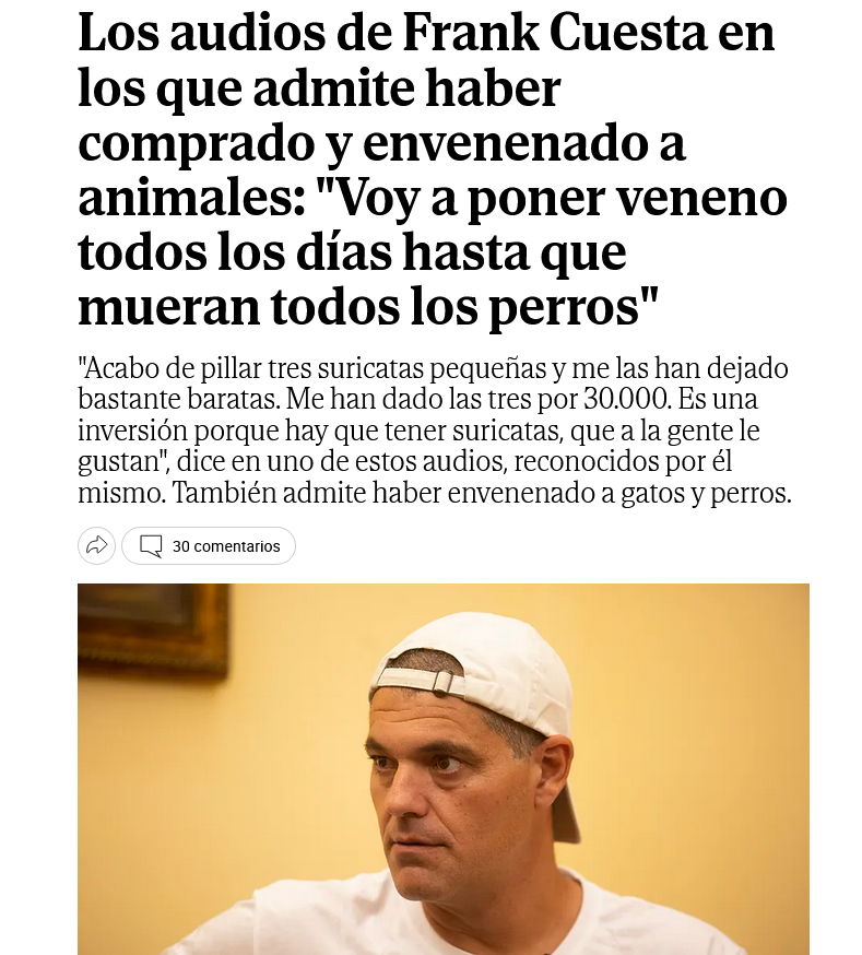JoseArocaALC's tweet photo. Que no caigan en el olvido todos los andorranos que le apoyaron. Que no caiga en el olvido que Ayuso lo beatificó el día que fue al matadero de este cabrón.
Pero sobre todo, que no caiga en olvido, que este trozo de mierda se equiparó a Félix Rodríguez de la Fuente. https://t.co/a1DkTWNOoS