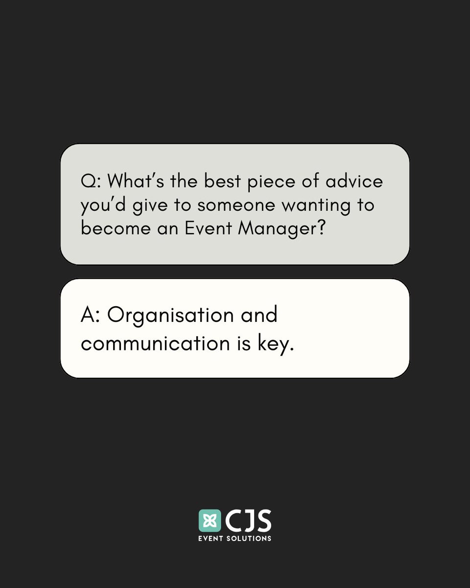 CJSEvents's tweet image. Get to know our Events and Office Administrator, Rachel a little better ✨ 
[swipe for her Q&amp;amp;A]  
#EventsManager #UKEventProfs #ADayWithRachel #UKEvents #WorkingMama
