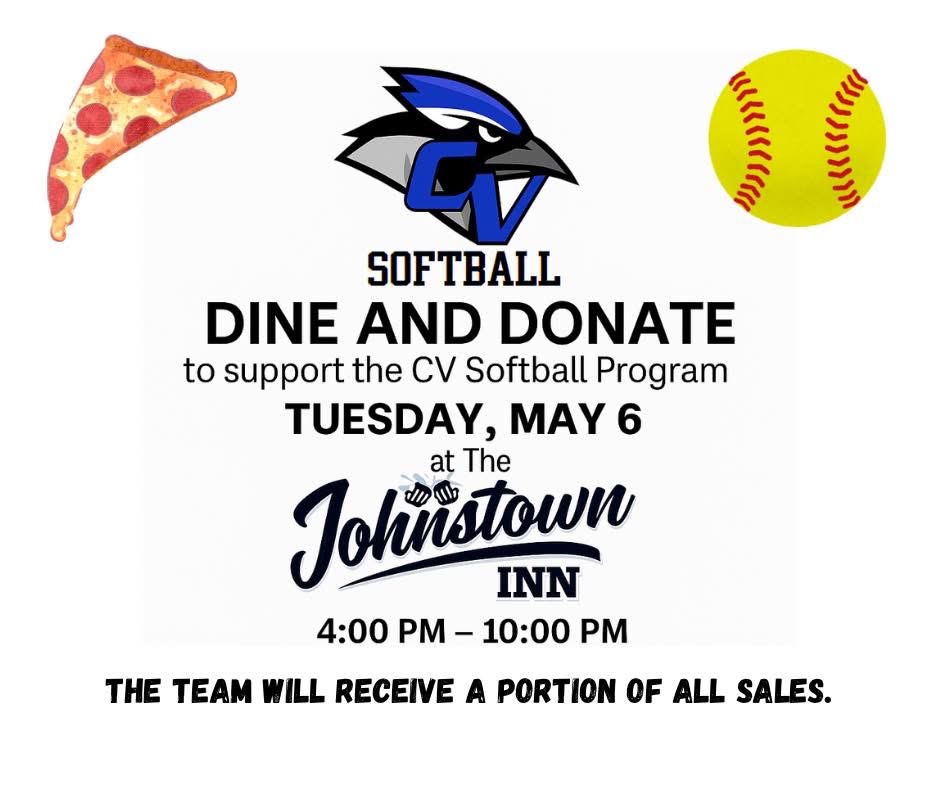 Stop at the Johnstown INN, and support CV softball!