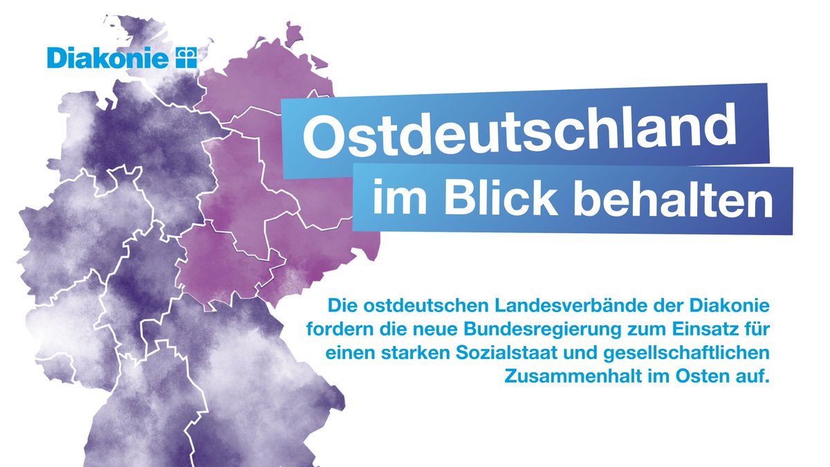 Gemeinsam mit den weiteren ostdeutschen Landesverbänden der Diakonie blicken wir mit großer Erwartung und Hoffnung auf den Start der neuen Bundesregierung. Mit den vier exemplarischen Themenfeldern „Bürgergeld“, „Demokratieförderung“, „Pflege“ und „Kommunale Strukturen“ weisen