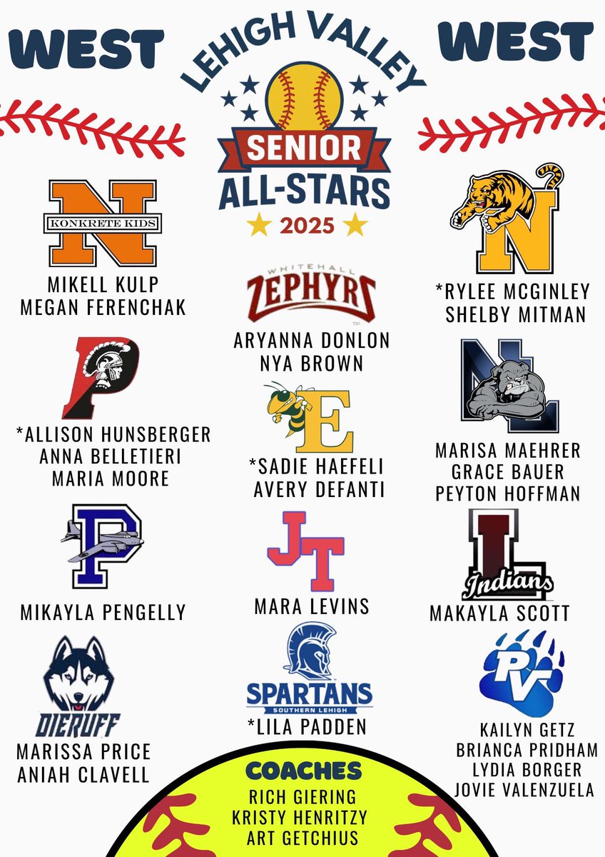 A GEM OF AN EVENT

The all-star games on June 11 at Pates Park with senior all-star teams playing the <a href="/CarpenterCupSB/">Carpenter Cup Softball</a> team now has a fancy name, the Lehigh Valley Diamond Classic. Here are all the rosters one more time: