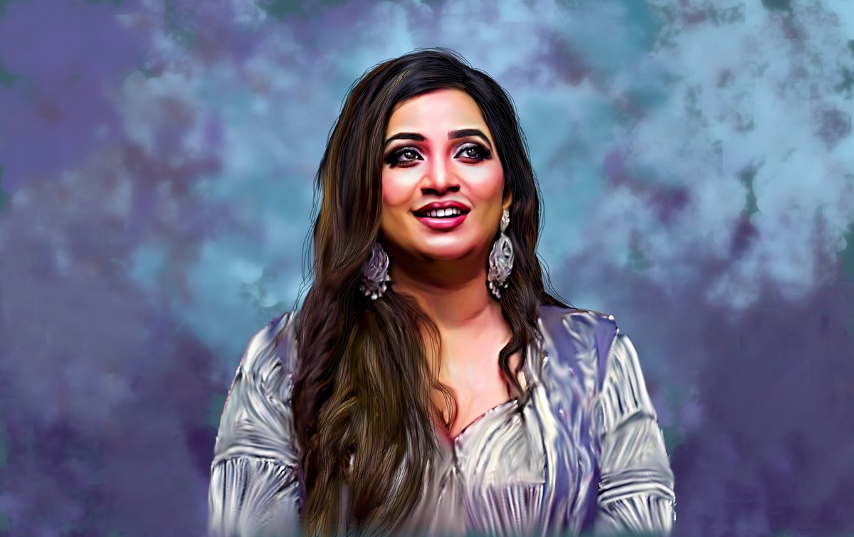 srivathsanp's tweet photo. Shreya Ghoshal Smudge Painting #shreyaghoshal #smudgeart #smudgepainting #sridesigns https://t.co/ErADc1eaaT