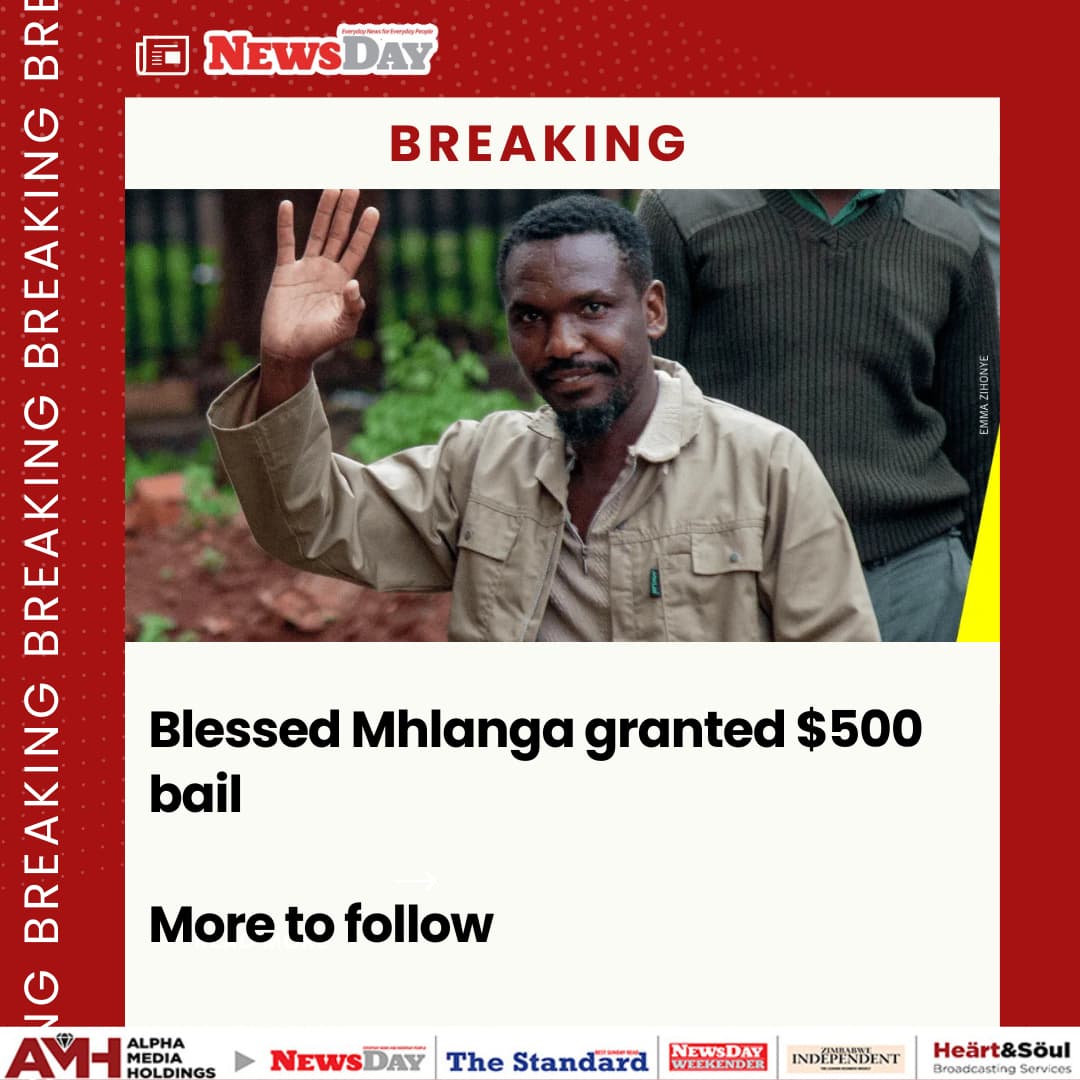 He shouldn't have been arrested but We watched when he was arrested. He shouldn't have been denied bail but we watched when they denied him bail. Now they peg bail at $500 and we are happy! I am a disgrace and so are the rest of us. We deserve Zanu! Amen