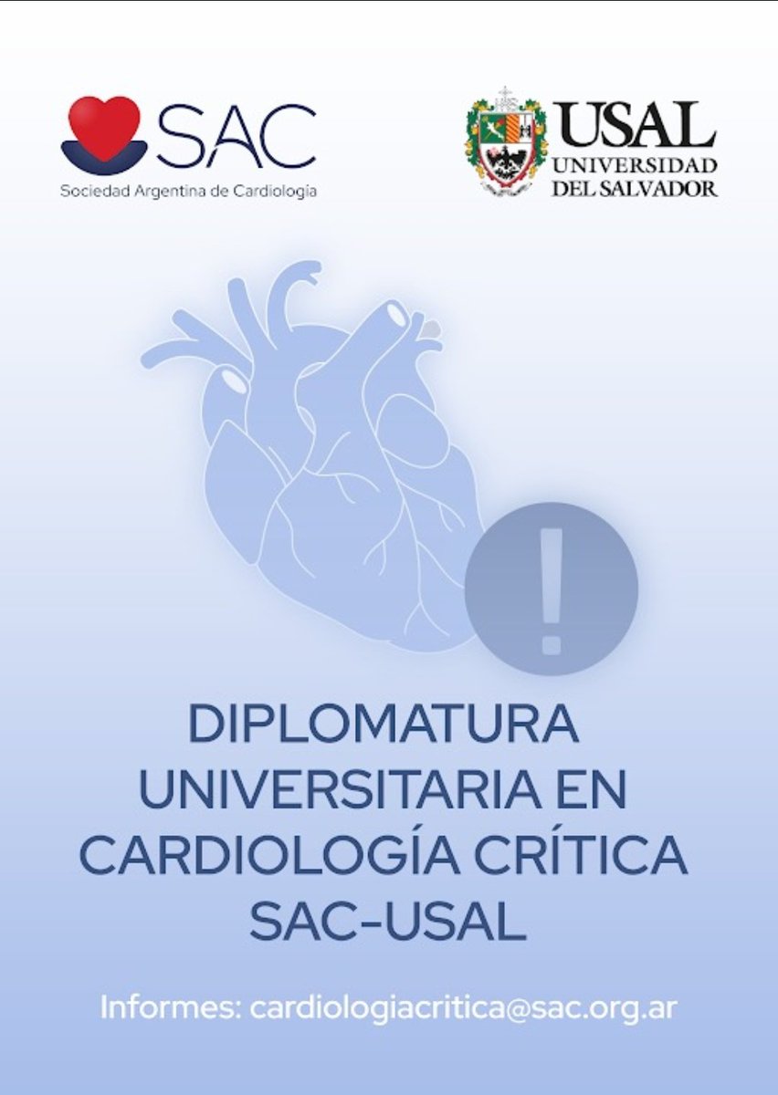Leonardo Seoane (@leonardo_seoane) on Twitter photo Los invitamos a la 2da edición de la Diplomatura Universitaria Superior en Cardiología Crítica de <a href="/SAC_54/">Sociedad Argentina de Cardiología</a> y <a href="/USalvador/">Univ. del Salvador</a> . Contaremos con un programa y disertantes de primer nivel. La modalidad es virtual sincrónica para realizarla de cualquier región, y arrancamos el martes 24/6!! Los invitamos a la 2da edición de la Diplomatura Universitaria Superior en Cardiología Crítica de <a href="/SAC_54/">Sociedad Argentina de Cardiología</a> y <a href="/USalvador/">Univ. del Salvador</a> . Contaremos con un programa y disertantes de primer nivel. La modalidad es virtual sincrónica para realizarla de cualquier región, y arrancamos el martes 24/6!!