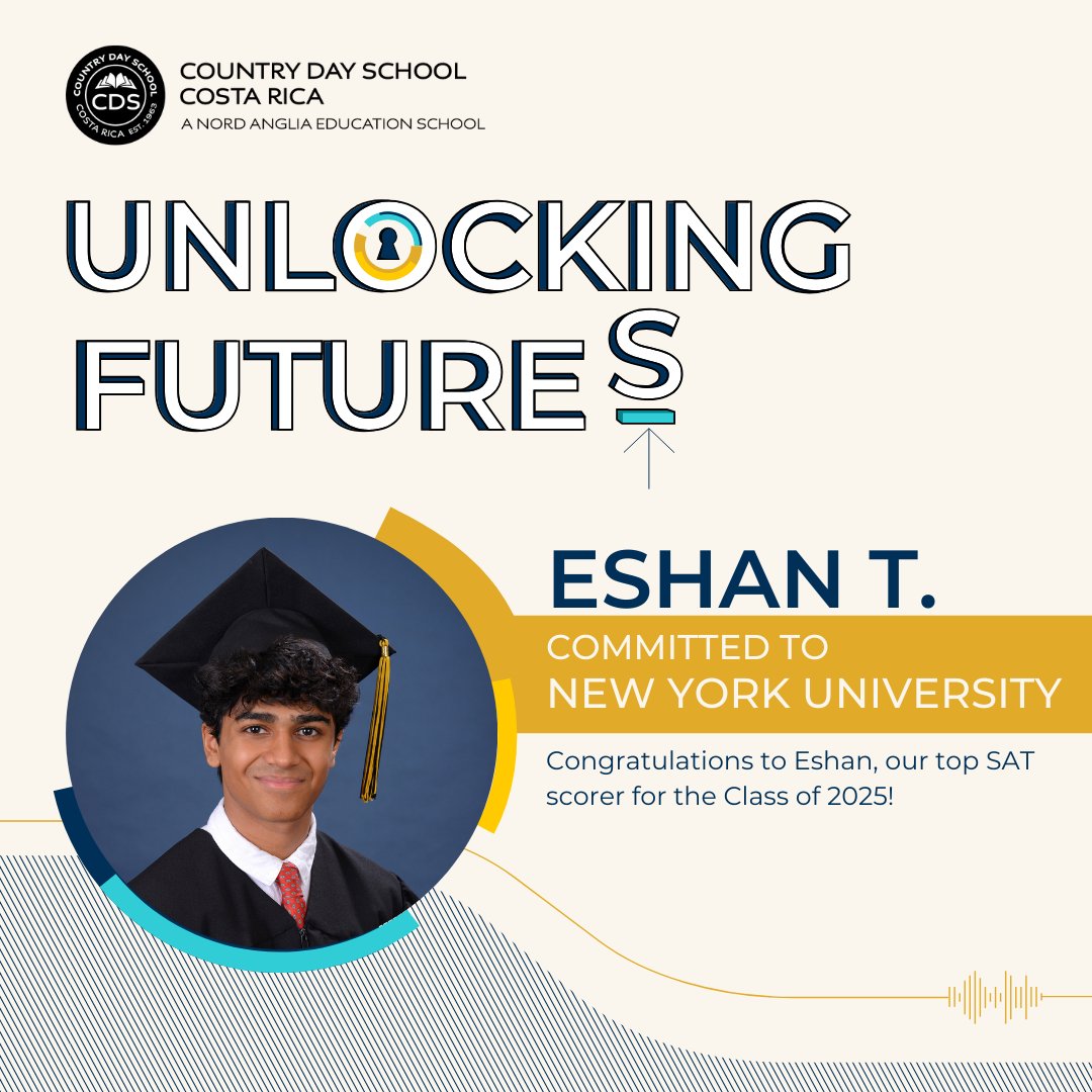 CountryDayCR's tweet image. 🎓✨ At Country Day School, we are proud to celebrate our seniors as they unlock new opportunities around the world!
Congratulations to our Seniors on their commitments! 🌟 POST 3
#CountryDayCR #UnlockingFutures #CDSPride #ClassOf2025 #NordAngliaEducation