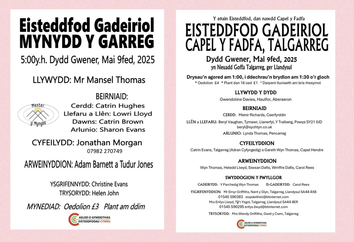 CymdeithasSteddfodau tweet media