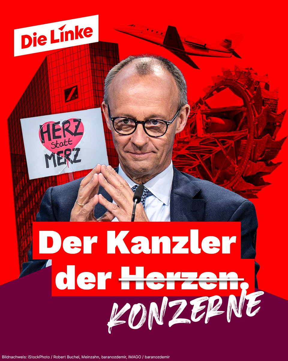 Nicht verzagen, trotz Merz und alledem: Jetzt eintreten! die-linke.de/eintreten