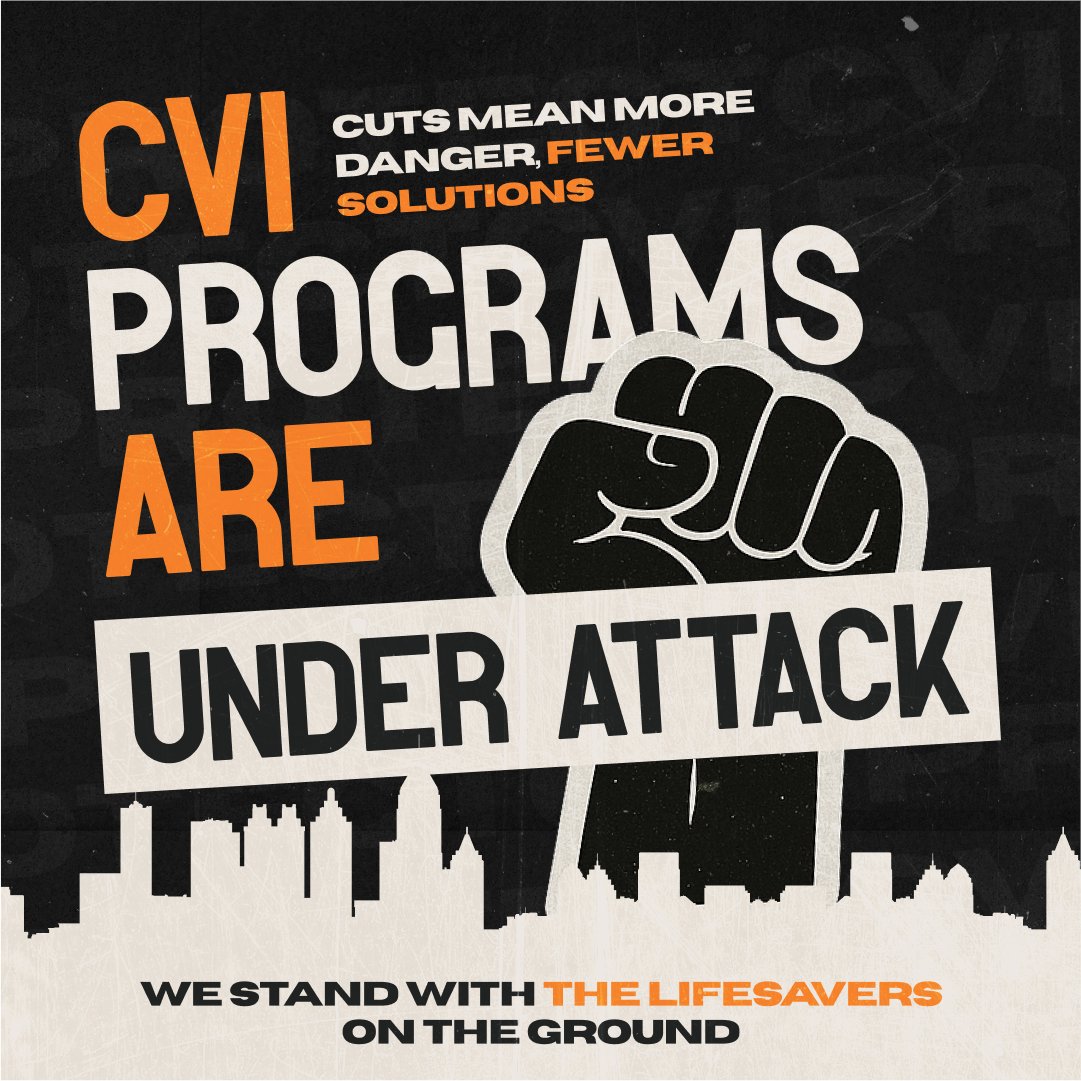 ServeAtRiskFam's tweet image. Community Violence Intervention (CVI) is a proven solution to reducing violence, saving lives, and healing communities. Cutting funding means cutting programs that are vital to community safety. #ProtectCVI