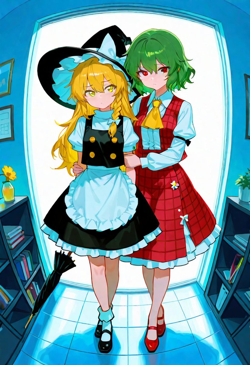 風見幽香 ,霧雨魔理沙 「魔理沙と幽香 」|kaeshiro👑💎🔱⚜️🏆🎖️🏅🥇🥈🥉🎗️🎀のイラスト