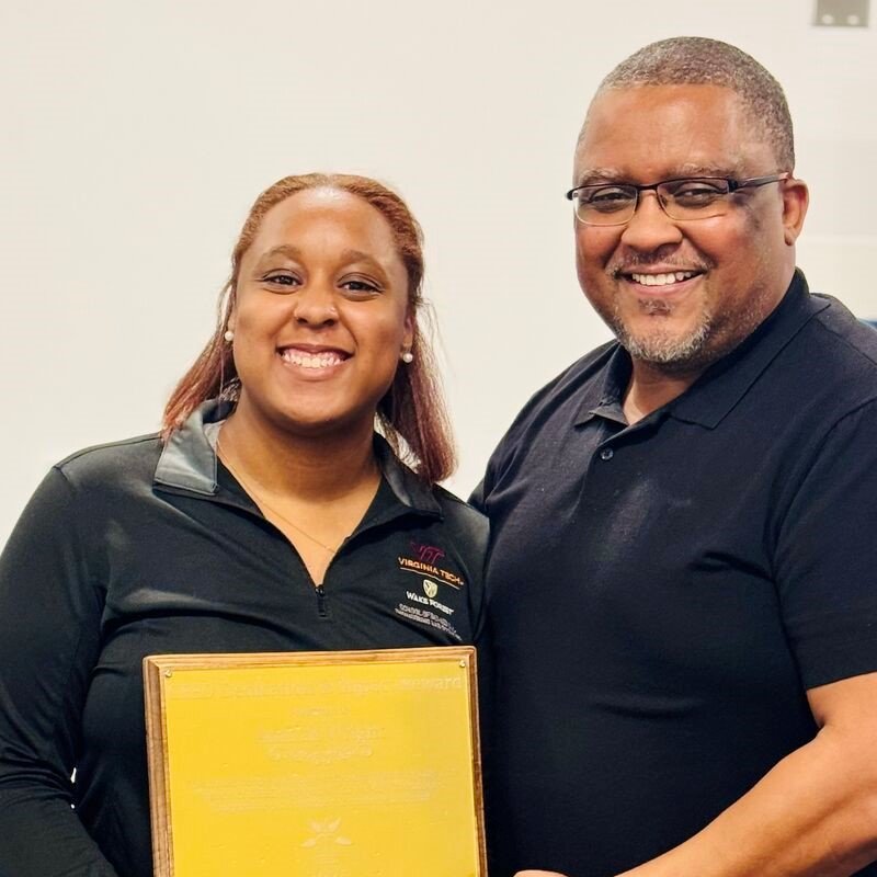 Congratulations to Amirah Wright for being honored with the #VirginiaTech College of Engineering CEED Dedication and Impact Award, a well-deserved recognition of her tireless commitment, leadership, and the positive influence she continues to have on those around her.
