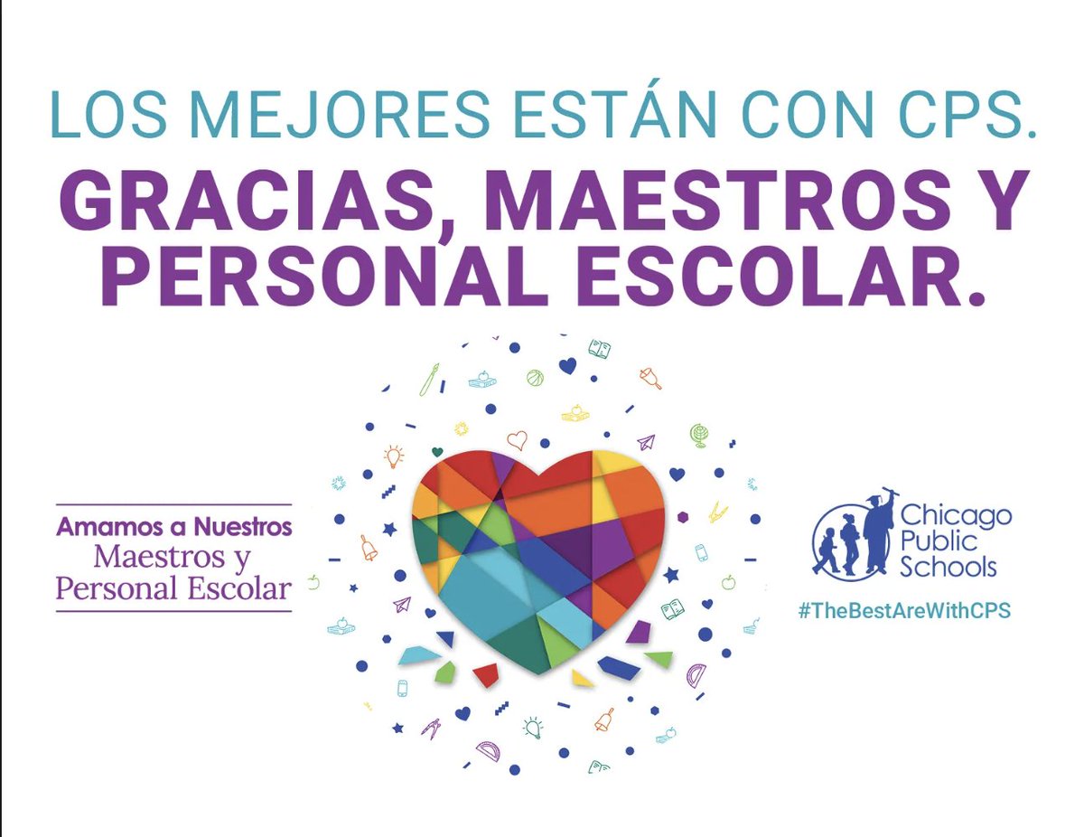 TandL_CPS's tweet image. 🥳Join us in showing love and appreciation to CPS teachers and staff who make a difference. Because when it comes to teaching excellence… #TheBestAreWithCPS

cps.edu/teacherappreci…

drive.google.com/file/d/1JM0WT5…

drive.google.com/file/d/1x0vBfX…
@ChiPubSchools @TandL_CPS