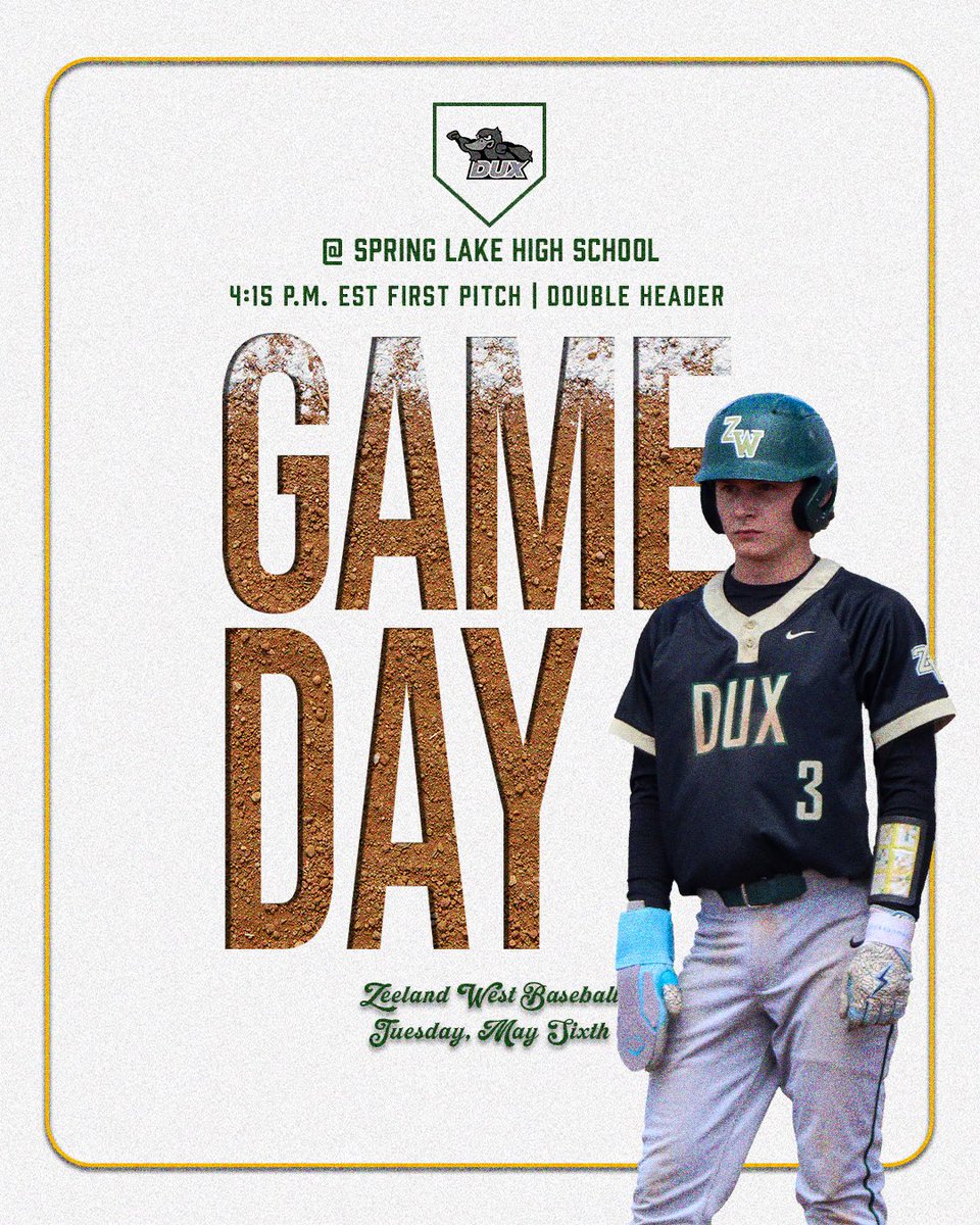 ‼️ GAMEDAY ‼️ 

Your Dux travel north to Spring Lake for a conference double header today. First pitch at 4pm. #GoDux #FAST