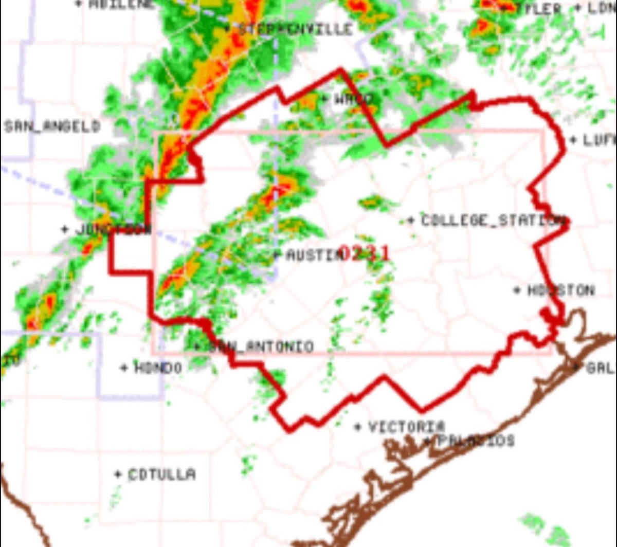 TORNADO WATCH for much of central Texas until 4 pm includes Austin, College Station, Houston and San Antonio!

There is a threat of strong tornadoes this late morning through afternoon. 

We are blasting east