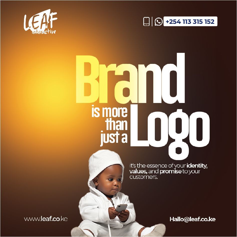 Just like little one, a logo is only the beginning–a beautiful, promising start. But a brand? That's the whole journey of growth, personality, and the connections you nurture. This month, Leaf Interactive is exploring how to raise your brand beyond just a logo.
+254113315152
