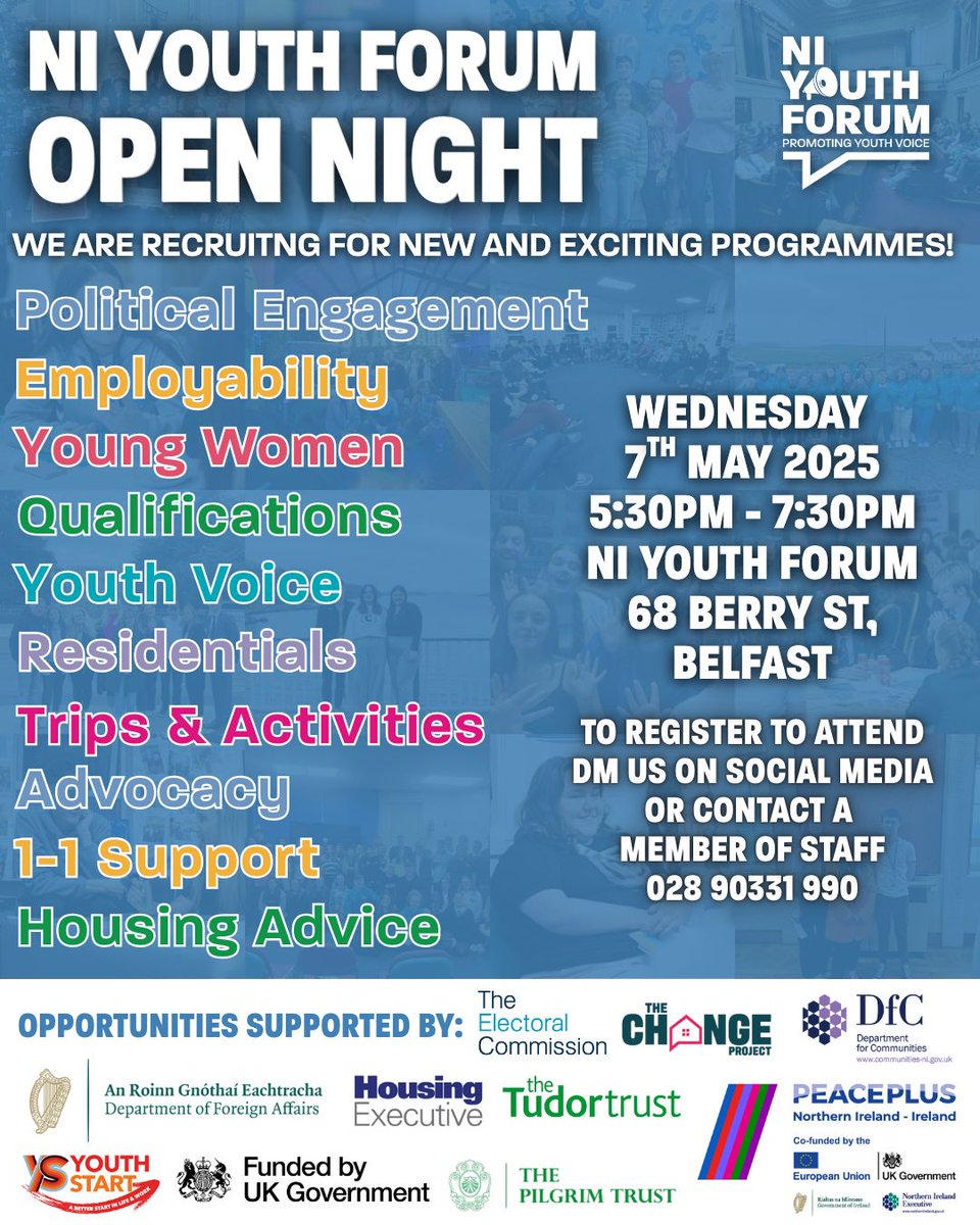 ❗️WE ARE RECRUITING NEW MEMBERS❗️
If you are aged between 14-30, you are invited to come find out more about our upcoming and exciting programmes👇

🏛️Political Engagement
👩‍💼Employability
🤝Young Women
🗣️Advocacy
🧗Trips &amp; Activites
📑Qualifications
🏨Residentials
📣Youth Voice