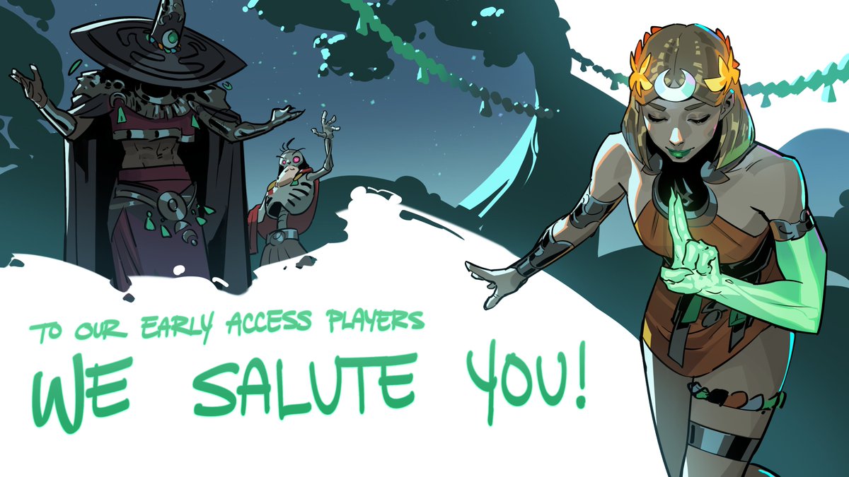 On this day one year ago, we launched HADES II in Early Access!!🌒🌕🌘

It's been incredibly exciting and eye-opening as we've worked to realize the potential so many of you see in our game. Thank you for all your feedback and patience as we get closer to the finish line!