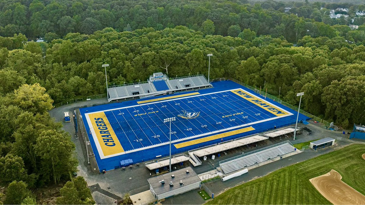 College Football Campus Tour (@cfbcampustour) on Twitter photo New stadium w/ blue turf added to the FCS 🔵
🏟️ Ralph F. DellaCamera Stadium
🏠 <a href="/UNewHavenFB/">New Haven Football</a>
🕰️ Opened in 2009
🪑 5,000 seats
#PowerOn | #ChargeOn⚡️ New stadium w/ blue turf added to the FCS 🔵
🏟️ Ralph F. DellaCamera Stadium
🏠 <a href="/UNewHavenFB/">New Haven Football</a>
🕰️ Opened in 2009
🪑 5,000 seats
#PowerOn | #ChargeOn⚡️
