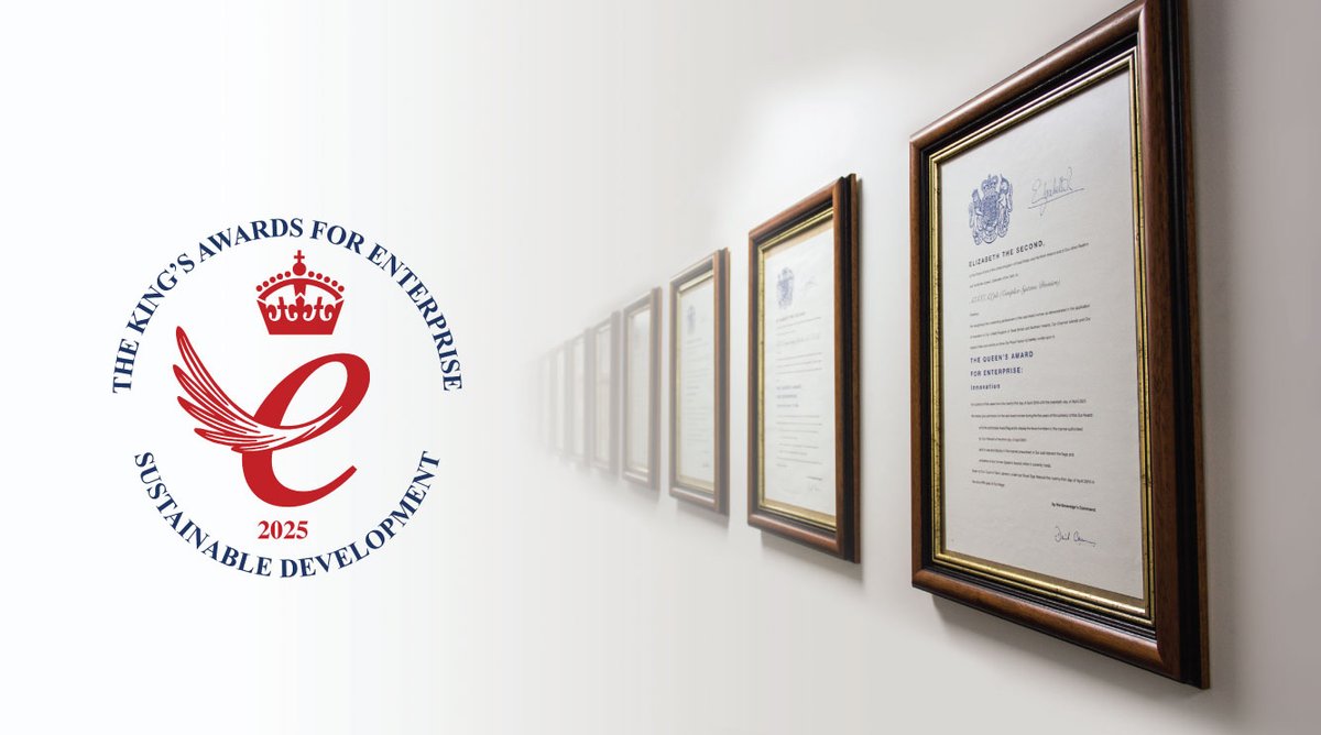 AES Engineering Ltd is delighted to announce that it has received the King’s Award for Enterprise in the sustainable development category. This is the 16th award won by AES group companies but the first to be won by the overall holding company.

hubs.ly/Q03lfsbb0