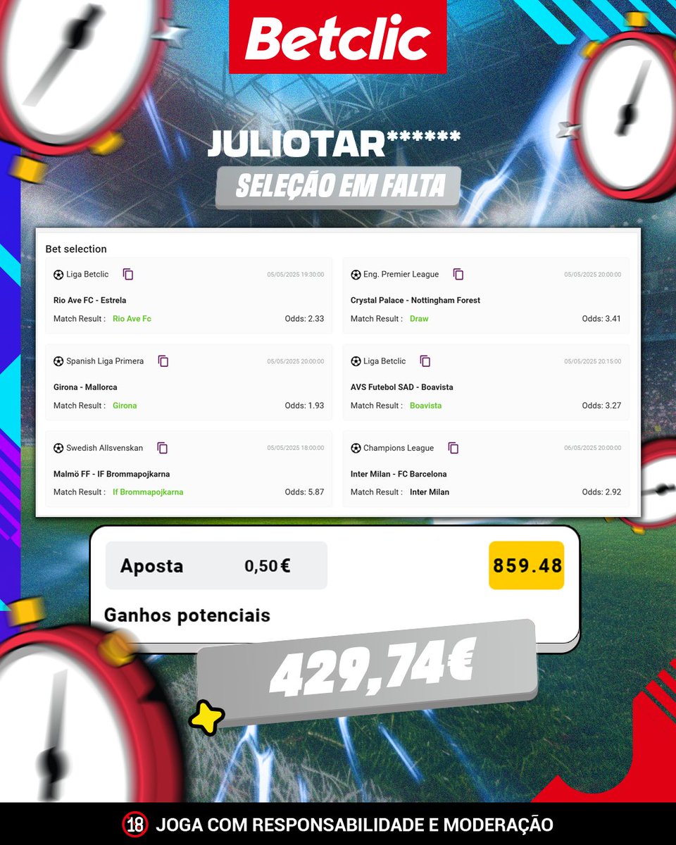 Betclic Portugal 🔞 tweet media