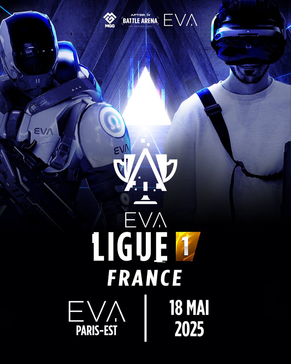 🏆 Le split s’achève le 18 Mai, à EVA Paris-Est. 🏆⁠
⁠
💪 Les Playoffs de l’EVA Ligue 1, la compétition qui regroupe les meilleures équipes du circuit compétitif EVA auront lieu le 🗓️ dimanche 18 Mai dans nos arènes à EVA Paris-Est.

Qui sera là ? ⭐