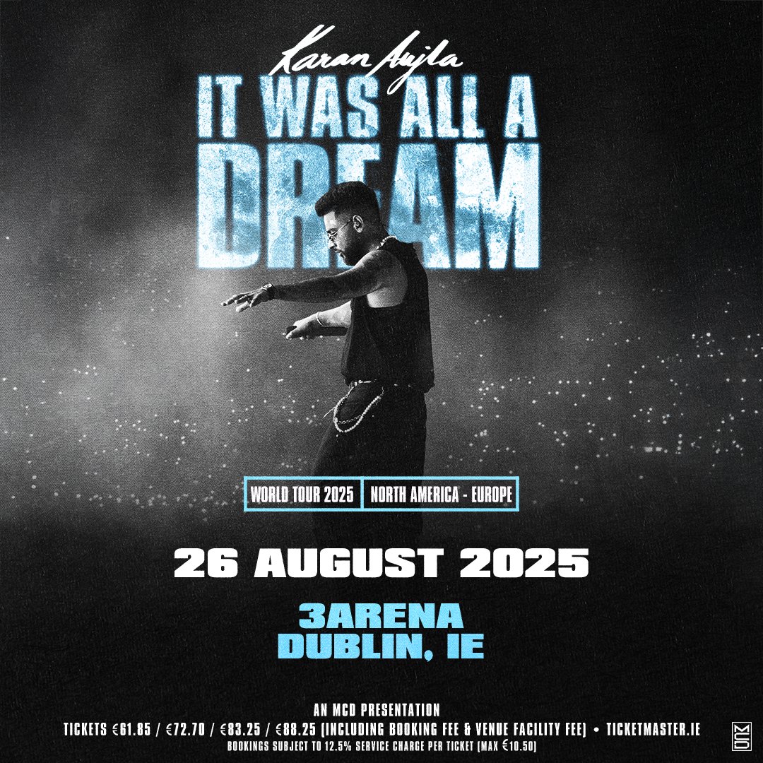 ✨Just Announced!

One of the biggest names in Punjabi music, Karan Aujla brings his It Was All A Dream World Tour to #3Arena on Tuesday, 26 August 2025.

🎫 Three+ Presale - tomorrow at 11am
🎟️ General sale - Friday at 11am