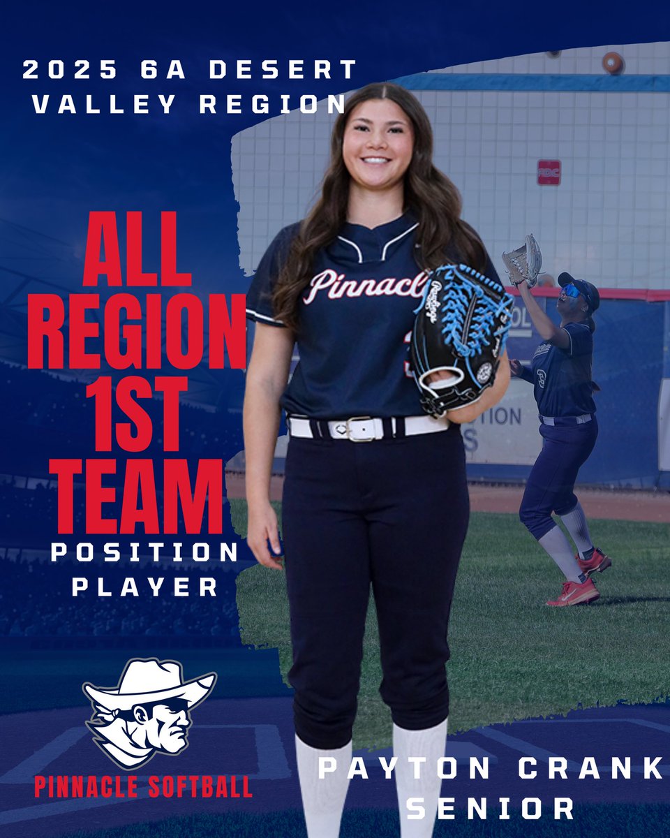 Pinnacle Softball (@pinnaclesb) on Twitter photo Congratulations to Senior <a href="/PCrank_13/">Payton Crank</a> on being named to the 6A Desert Valley Region First Team for softball!
<a href="/PVUSDATHLETICS/">PVUSD Athletics</a> Congratulations to Senior <a href="/PCrank_13/">Payton Crank</a> on being named to the 6A Desert Valley Region First Team for softball!
<a href="/PVUSDATHLETICS/">PVUSD Athletics</a>