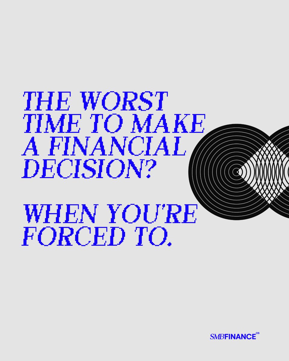 The worst time to make a financial decision? When you’re forced to.

When cash reserves hit rock bottom.
When sales decline overnight.
When panic sets in.

By then, you are reacting, not deciding.
Great businesses don’t wait until a crisis to make a plan.

I like to think in