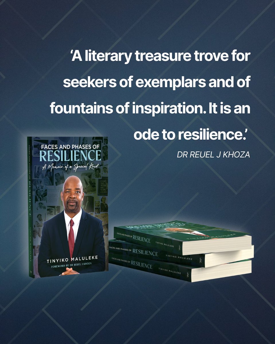 Discover resilience, identity, and history in <a href="/ProfTinyiko/">Tinyiko Maluleke</a> ’s powerful memoir, Faces and Phases of Resilience. From Soweto to academia, it’s a profound journey through South Africa’s soul. Out now!
