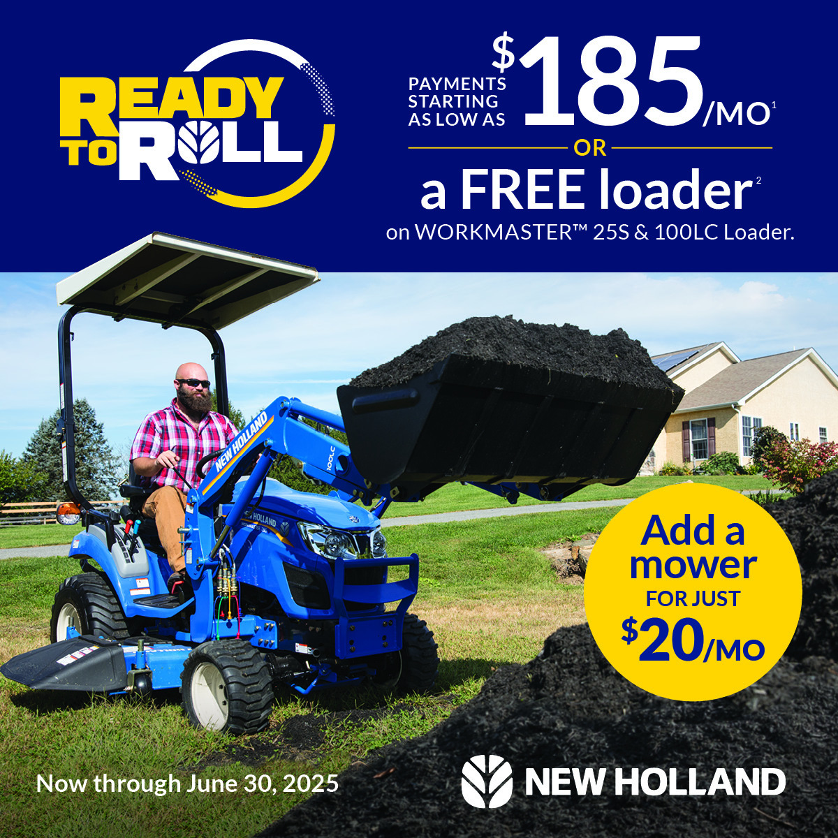 Get in. Get ready. Get rolling! Save big on the reliability, power and ease of New Holland sub-compact tractors with our amazing new deals. lindenag.com