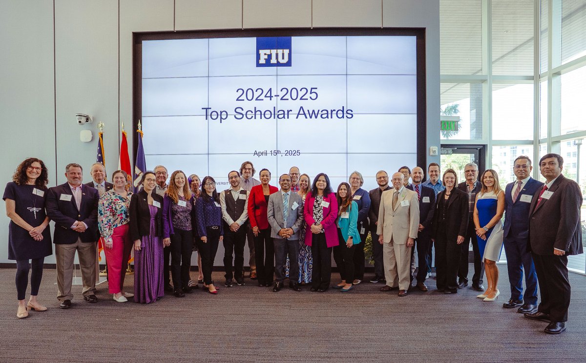 FIUMedicine's tweet image. So proud of the FIU Medicine faculty members named 2025 FIU Top Scholars for their outstanding contributions to research &amp;amp; scholarship. 🏅
(left to right)
Eugenio Rothe, M.D.
Jose Muniz, M.D.
Charles Dimitroff, Ph.D.
Tracey Weiler, Ph.D.
👏 👏 👏 👏
#FIUTopScholars #FIUMed