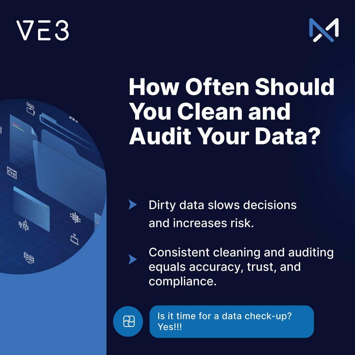 MatchX_ve3's tweet image. Regular audits and cleaning cycles keep your data reliable, actionable, and ready for accurate analysis.

Ready for your data audit?

👉 Visit us: lnkd.in/eK6X5iYc

Follow us for more insights on data quality and management! 👍

#DataQuality #dataAuditing #datacleaning