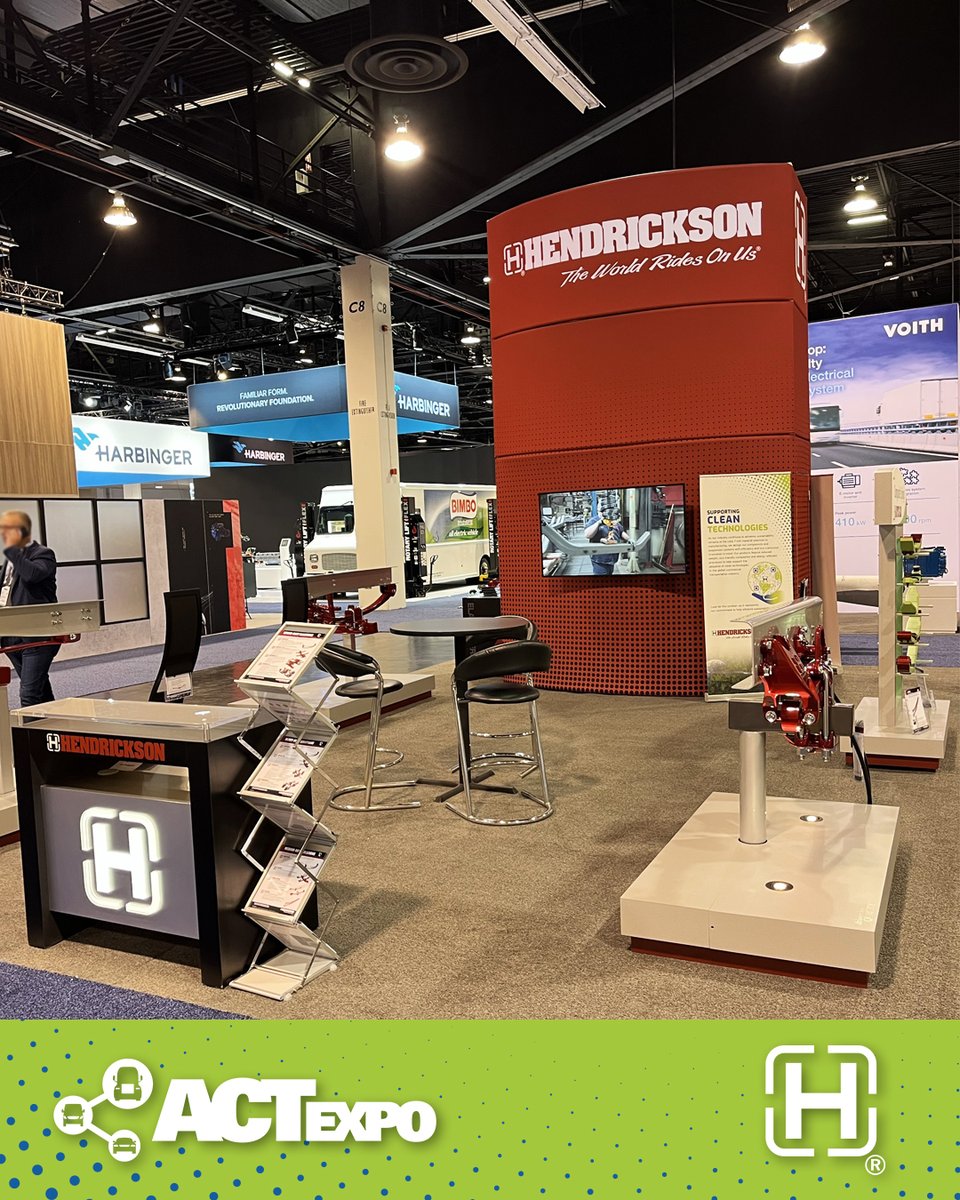 HENDRICKSON (@hend_intl) on Twitter photo Thank you to everyone who stopped by Booth 4857 at <a href="/ACTExpo/">Advanced Clean Tech News / ACT Expo</a> to connect and explore how Hendrickson’s advanced suspension systems support the clean technologies driving the future of commercial transportation.
#ACTExpo #FutureOfTrucking #SustainableTransport Thank you to everyone who stopped by Booth 4857 at <a href="/ACTExpo/">Advanced Clean Tech News / ACT Expo</a> to connect and explore how Hendrickson’s advanced suspension systems support the clean technologies driving the future of commercial transportation.
#ACTExpo #FutureOfTrucking #SustainableTransport