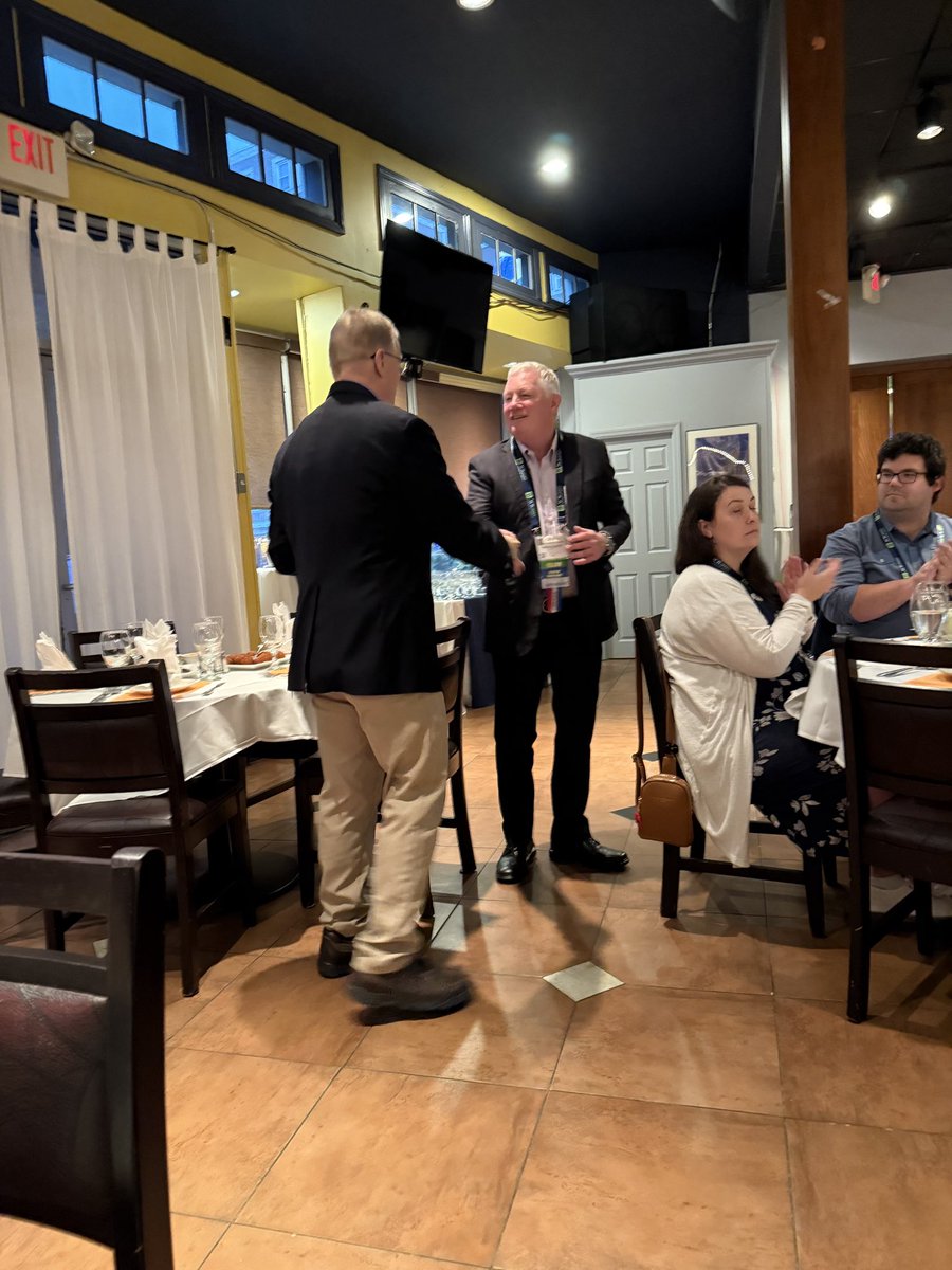TamerRefaatMD's tweet image. Congrats to @WilliamSmallJr on receiving 2025 Distinguished Service Award from the Illinois Radiological Society! A true leader, mentor,&amp;amp; innovator in #RadOnc—his impact on cancer care &amp;amp;countless careers, including mine, is immeasurable. Very well deserved Bill! #ACR2025 #IRS2025