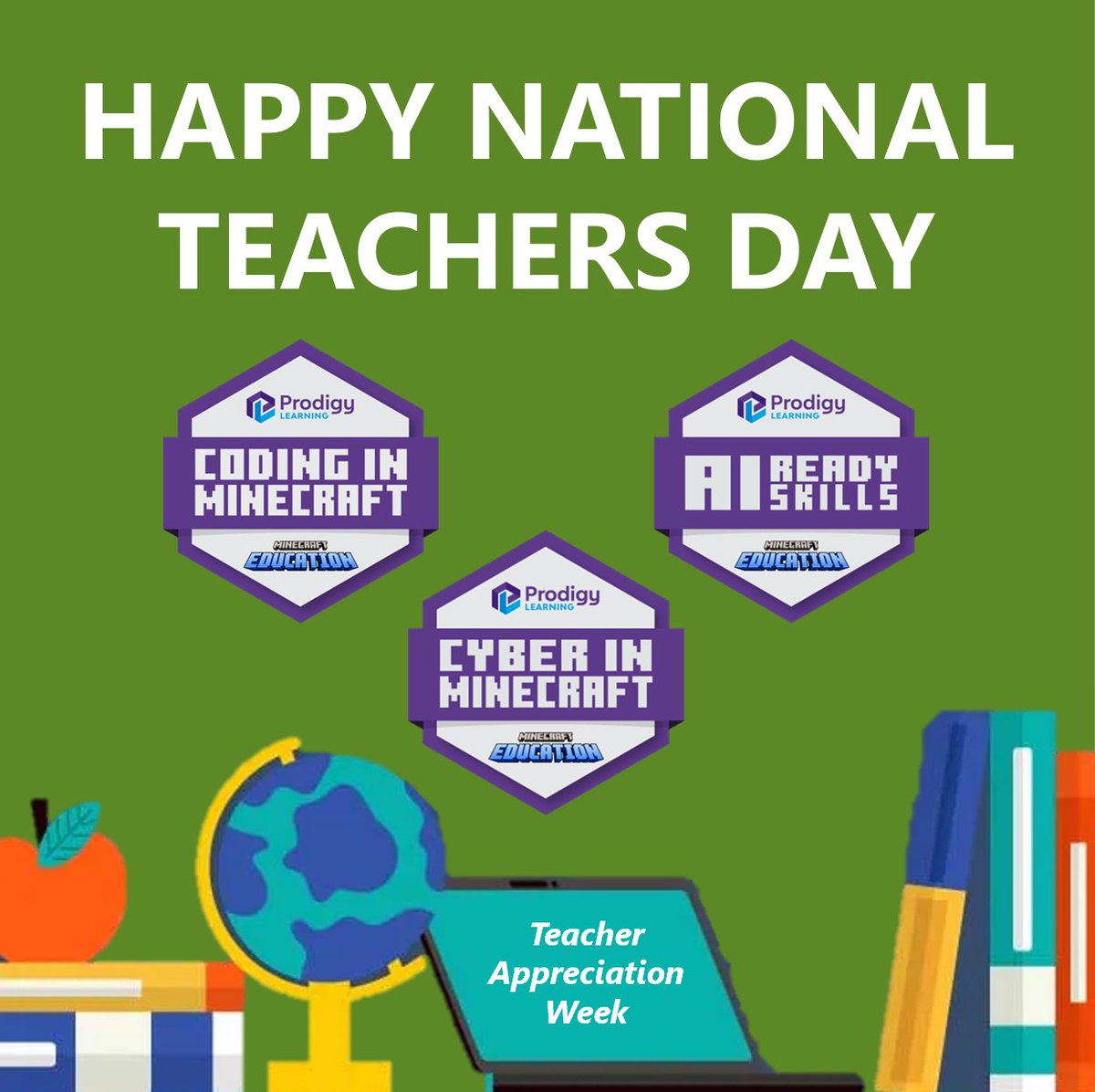 Happy National Teachers Day! 📚 We are so grateful for the impact of educators worldwide to empower students with industry recognized skills and credentials. Join us in celebrating the work they do to continuously inspire learners of all ages. 🙌

Tag an educator you’d like to
