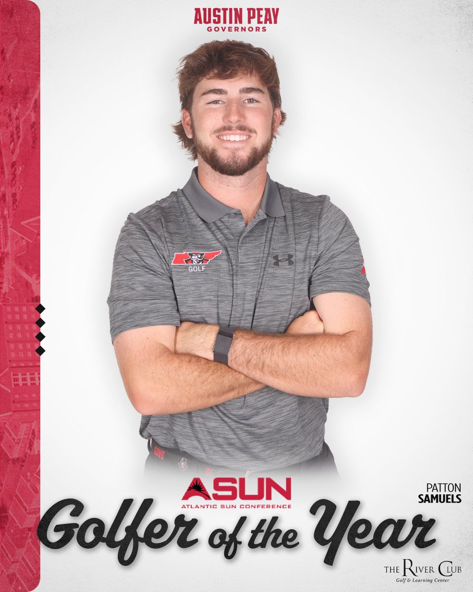 Austin Peay Men's Golf (@govsmgo) on Twitter photo ๐ฎ๐ฌ๐ฎ๐ฑ ๐๐ฆ๐จ๐ก ๐๐ข๐๐๐๐ฅ ๐ข๐ ๐ง๐๐ ๐ฌ๐๐๐ฅ ๐ฉโณ๏ธ
<a href="/PattonSamuels/">Patton Samuels</a> is the first Gov to earn player of the year honors since 2014 and is the first in the ASUN Conference!
#ASUNMGolf | #LetsGoPeay ๐ฎ๐ฌ๐ฎ๐ฑ ๐๐ฆ๐จ๐ก ๐๐ข๐๐๐๐ฅ ๐ข๐ ๐ง๐๐ ๐ฌ๐๐๐ฅ ๐ฉโณ๏ธ
<a href="/PattonSamuels/">Patton Samuels</a> is the first Gov to earn player of the year honors since 2014 and is the first in the ASUN Conference!
#ASUNMGolf | #LetsGoPeay