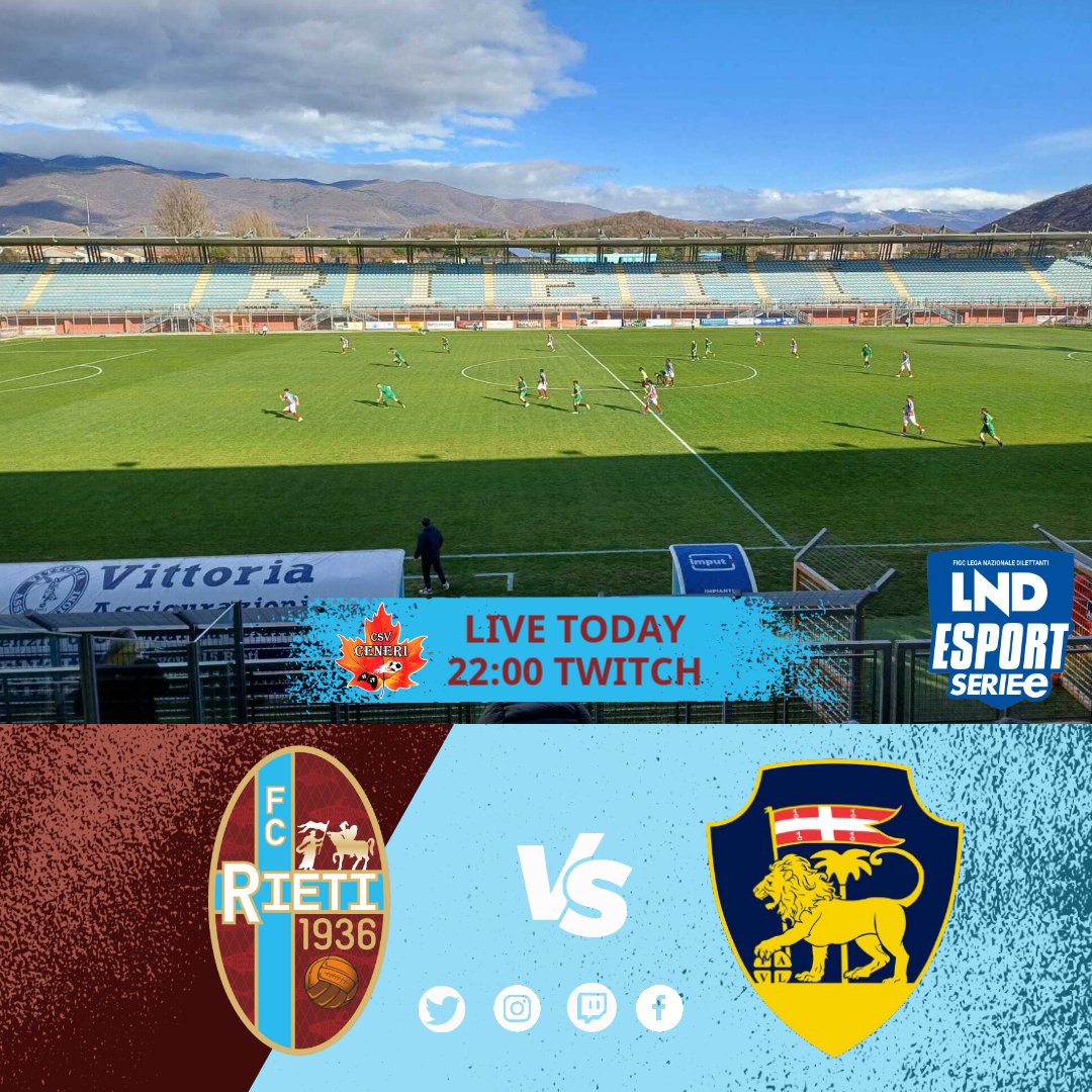 CSV Ceneri (@csv_ceneri) on Twitter photo โฝMatch Day esportโฝ
๐
| 06-05-25
๐ | <a href="/LNDEsport1/">LND Esport</a>
โฐ | 22:30
๐ | Viterbese
๐บ | Canale Streaming
twitch.tv/csv_ceneri
<a href="/pctransfermarkt/">๐ฎ๐น PRO CLUBS TRANSFERMARKT๐</a> <a href="/NewsProclub/">News Proclub</a> <a href="/ProClubITALIA/">ProClub ITALIA</a> <a href="/MercatoFifaPro/">๐ฎ๐น ๐ ๐ฒ๐ฟ๐ฐ๐ฎ๐๐ผ ๐ฝ๐๐๐ โ๐ฃ๐ ๐</a> <a href="/tanadelproclub/">La Tana del ProClub</a> <a href="/Tutto_ProClub/">Tutto ProClub</a> <a href="/RTAllProClub/">RETWEET ALL PROCLUB</a> <a href="/HouseOfProClub/">H๐ ๐ฆ๐ค๐ ๐๐ P๐ฃ๐ C๐๐ฆ๐</a> <a href="/pctransfermarkt/">๐ฎ๐น PRO CLUBS TRANSFERMARKT๐</a> <a href="/VPGItaly/">VPG Italy ๐ฎ๐น</a> โฝMatch Day esportโฝ
๐
| 06-05-25
๐ | <a href="/LNDEsport1/">LND Esport</a>
โฐ | 22:30
๐ | Viterbese
๐บ | Canale Streaming
twitch.tv/csv_ceneri
<a href="/pctransfermarkt/">๐ฎ๐น PRO CLUBS TRANSFERMARKT๐</a> <a href="/NewsProclub/">News Proclub</a> <a href="/ProClubITALIA/">ProClub ITALIA</a> <a href="/MercatoFifaPro/">๐ฎ๐น ๐ ๐ฒ๐ฟ๐ฐ๐ฎ๐๐ผ ๐ฝ๐๐๐ โ๐ฃ๐ ๐</a> <a href="/tanadelproclub/">La Tana del ProClub</a> <a href="/Tutto_ProClub/">Tutto ProClub</a> <a href="/RTAllProClub/">RETWEET ALL PROCLUB</a> <a href="/HouseOfProClub/">H๐ ๐ฆ๐ค๐ ๐๐ P๐ฃ๐ C๐๐ฆ๐</a> <a href="/pctransfermarkt/">๐ฎ๐น PRO CLUBS TRANSFERMARKT๐</a> <a href="/VPGItaly/">VPG Italy ๐ฎ๐น</a>