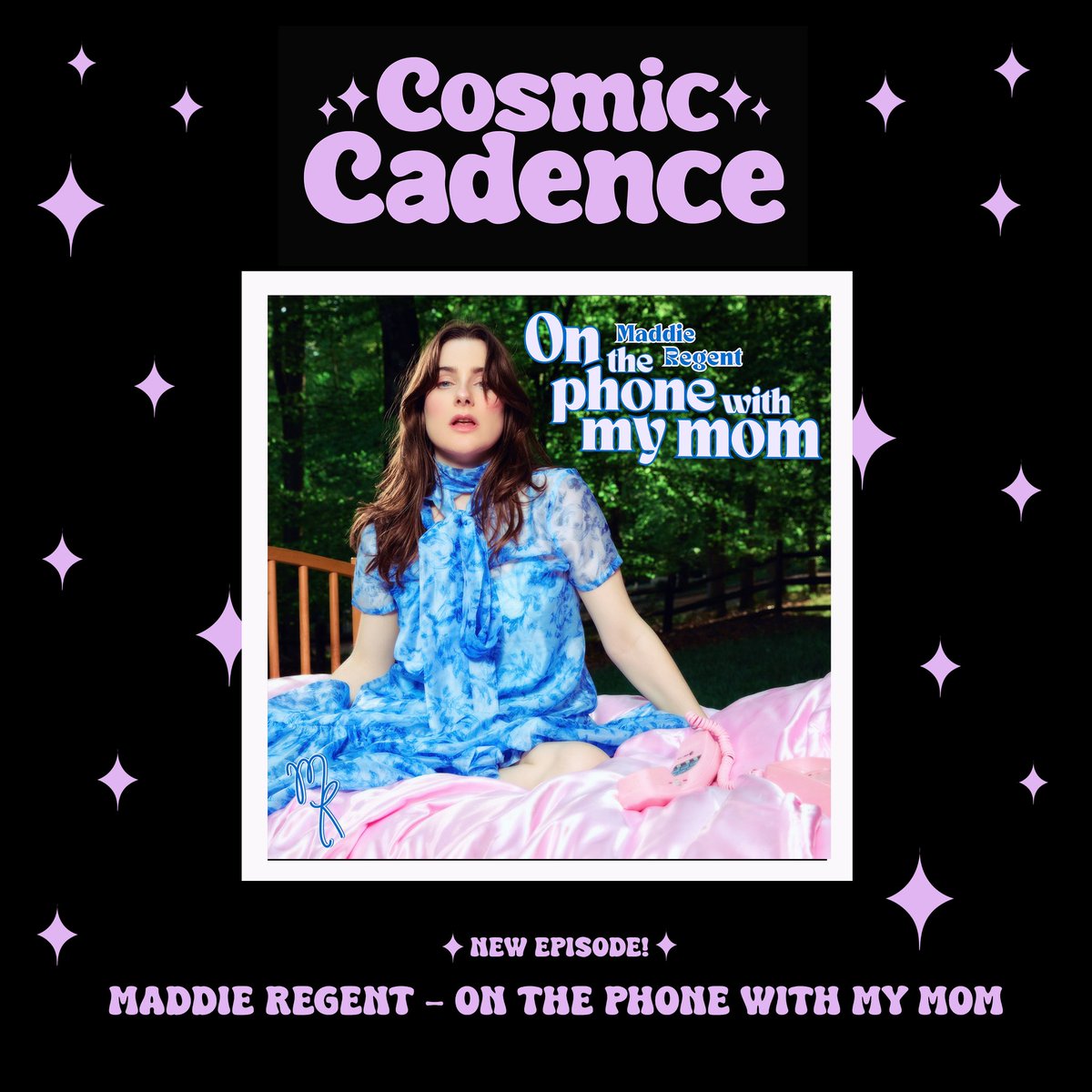 In this episode we’re joined by the lovely <a href="/MaddieRegent/">Maddie🖤</a> to talk music &amp; astrology💜 We also chat about Maddie’s upcoming album, On the phone with my mom and find out it’s astrological chart✨Listen here:

linktr.ee/cosmiccadencep…

#maddieregent #onthephonewithmymom