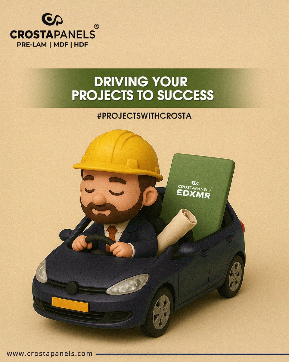 crostapanelsmdf's tweet image. Drive your projects to success with Crosta — where style meets strength. Engineered for durability and elegance, our Pre lam boards ensure flawless finishes that elevate every design vision.

#projectswithcrosta #MDF #prelam #prelamshades #woodindustry #mdfshades #prelammdf