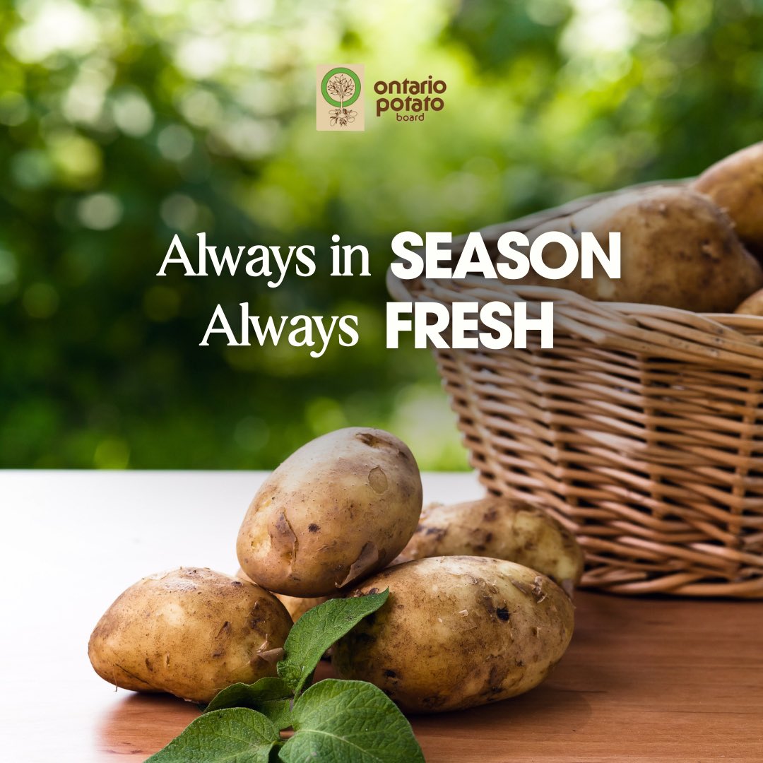 #OntarioPotatoes Always fresh, always in season. 🥔