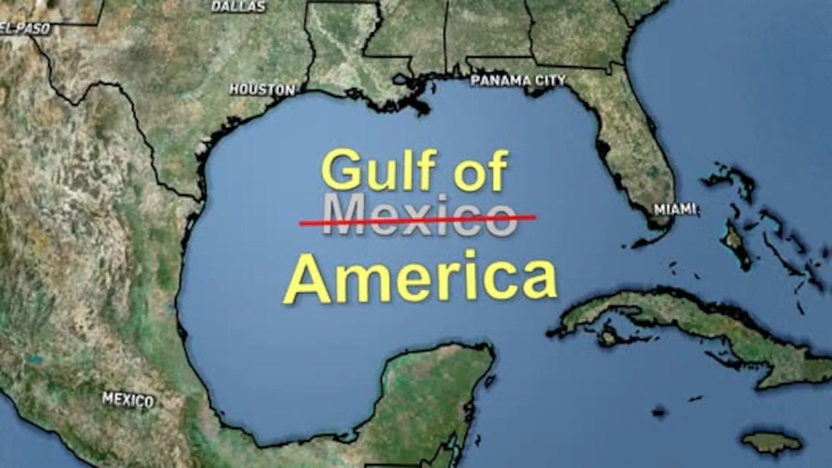 If Mexico wants to call the Gulf, the Gulf of Mexico, fine. But on the American side, yes, it is the Gulf of America.
