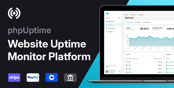 PricopX's tweet photo. New product launch 🥳

phpUptime - Website Uptime Monitor 👇

🌎Website and 🔒SSL Monitoring
📈Status Pages
🔴Incidents and ⚠ Alerts

More details at: https://t.co/Y2WRh6ZE7X https://t.co/nlBX92W0GA
