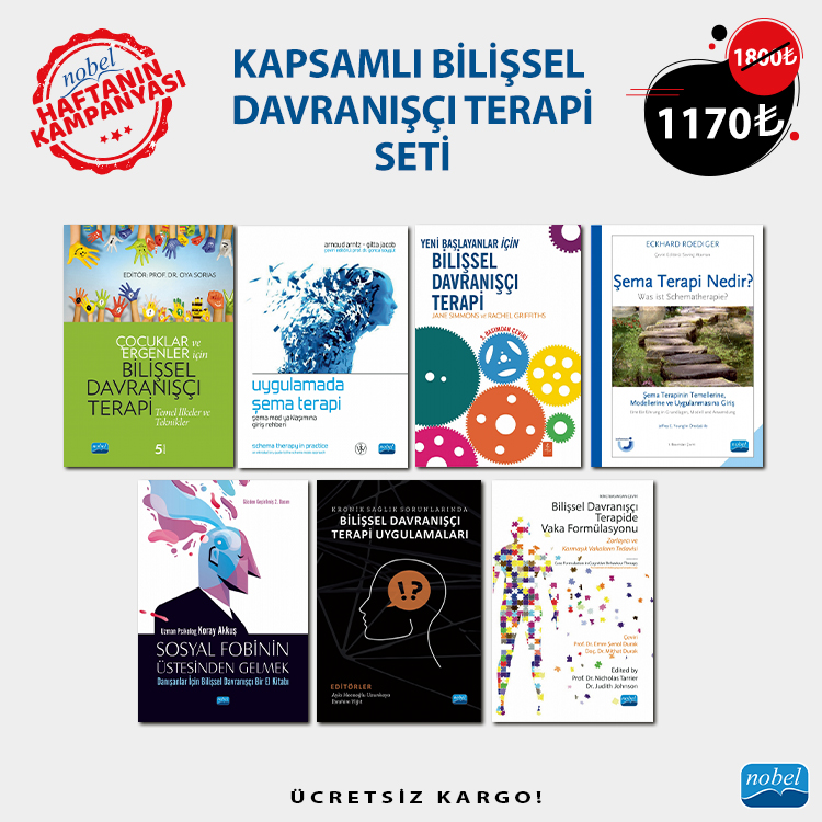 Haftanın Kampanyasında "Kapsamlı Bilişsel Davranışçı Terapi Seti"

Hemen nobelyayin.com adresine gir, kampanyaya özel indirimleri kaçırma!

#psikoloji #bdt #bdtkitapları #çoksatanlar #psikolojikitapları