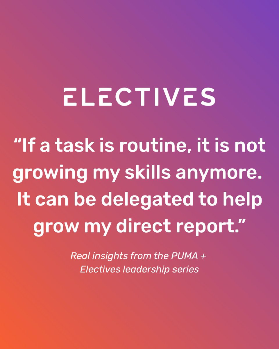 electivesio's tweet photo. Small shift. Big ripple effect.

That’s what practical, well-timed #LeadershipTraining looks like.

See how Electives helped PUMA design a #Training series that managers didn’t just attend—they applied. 

https://t.co/29IFCKicpn https://t.co/XthmbQNgEf
