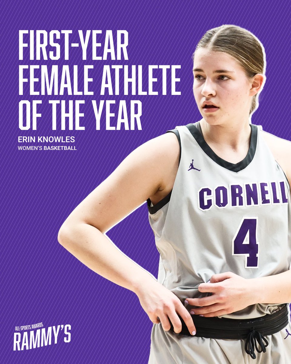 Congrats Erin Knowles, first-year female athlete of the year 💥🐏